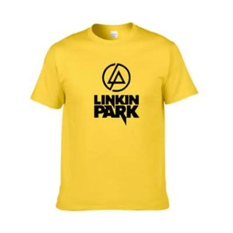 Модные футболки с буквенным принтом, футболка Linkin Park Band, женская и мужская летняя и осенняя футболка, футболки