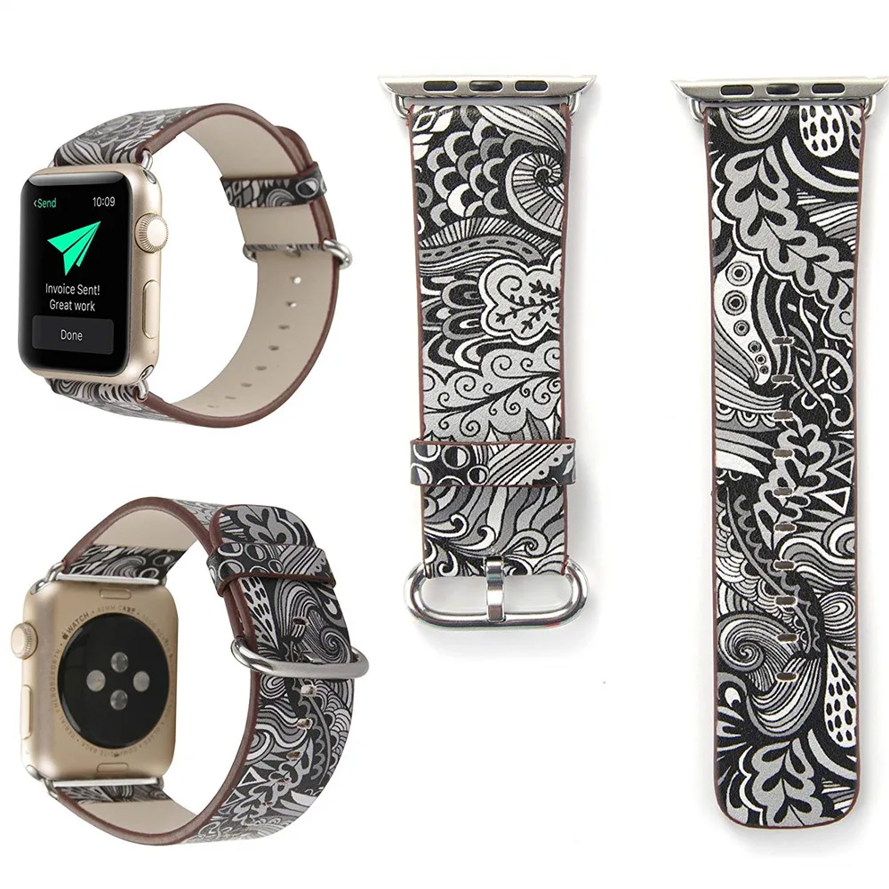 TORQUILA кожаный ремешок для Apple Watch Series 4/3/44 мм/40 мм Цвет запястье петли Замена iWatch 42