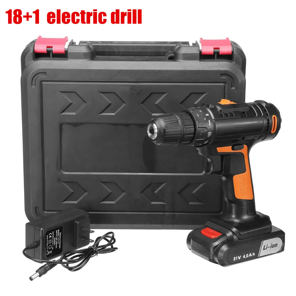 A Electric drill 21 V/алюминиевая крышка, 25В 2-Скорость Электрическая отвертка аккумуляторная дрель 3/" Ударная дрель «сделай сам» для дома Мощность драйвер инструменты Li-Ion Батарея отвертка - Цвет: A Electric drill