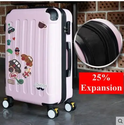pink Бренд 20 дюймов, 22, 24 дюйма прокатки Чемодан костюм чехол посадки чехол для путешествий Чемодан чехол Спиннер чехол s тележка костюм чехол колесный чехол - Цвет: pink