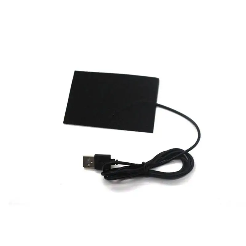 Горячая Распродажа 5 в углеродное волокно грелка для рук USB нагревательная пленка