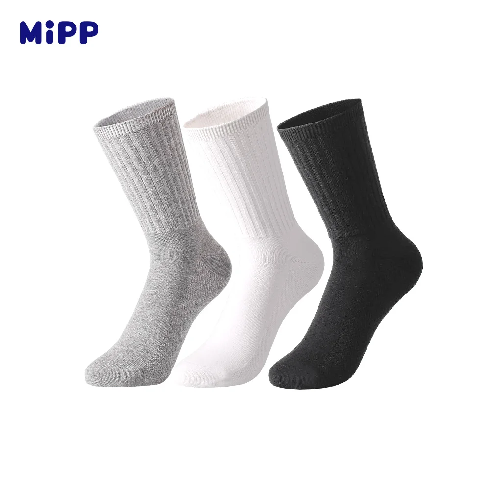 Хлопковые антибактериальные дезодорирующие носки MIPP 6 пар/Лот белые