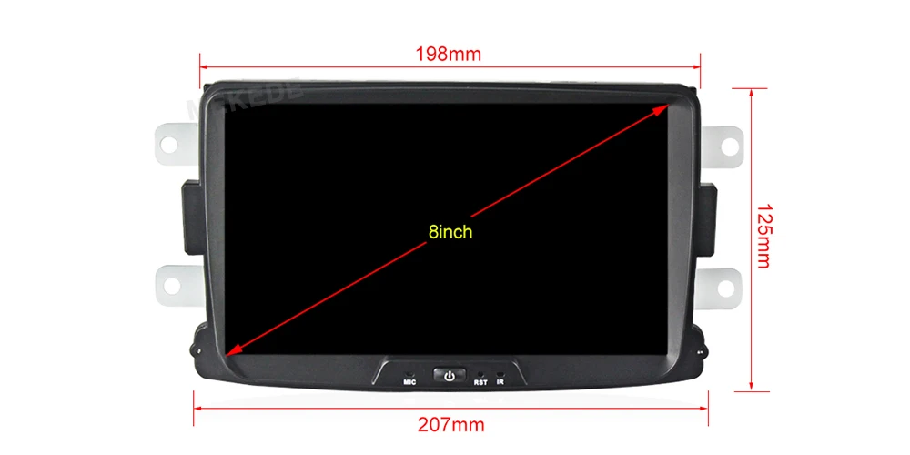 Mekede Android 9,0 автомобильный dvd-плеер радио gps Navi для Lada Xray 2/RENAULT Dacia/Duster/Logan/Sandero аудио стерео головное устройство