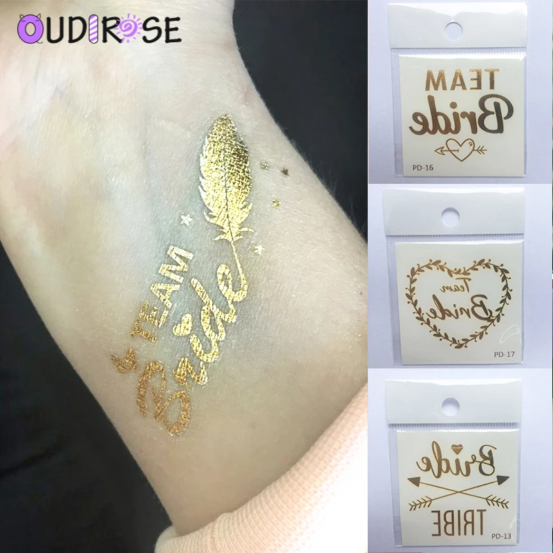 OUDIROSE 5 шт. команда для холостяков вечеринок невесты племени временная татуировка