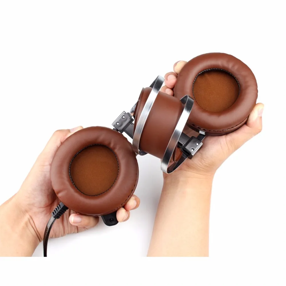 Новейшие стерео V2 наушники гарнитура для видеоигр геймера светодиодный свет Hi-Fi