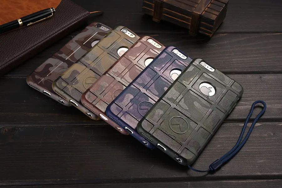 100 шт./лот тенденция мода камуфляж телефон чехол тпу мягкая обложка для Apple Iphone 6 s