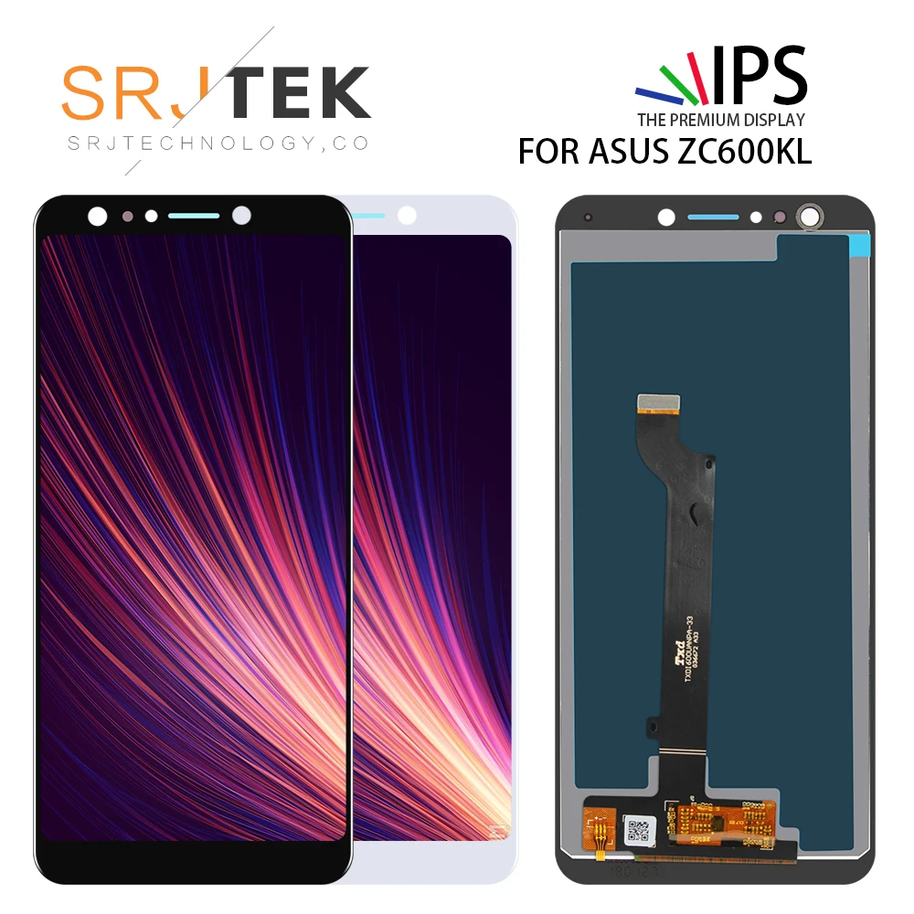 

ЖК-дисплей SRJTEK 6,0 дюймов для Asus ZenFone 5 Lite 2018 ZC600KL, сенсорный экран Для Zenfone 5Q LCD X017DA S630, ЖК-матричный преобразователь