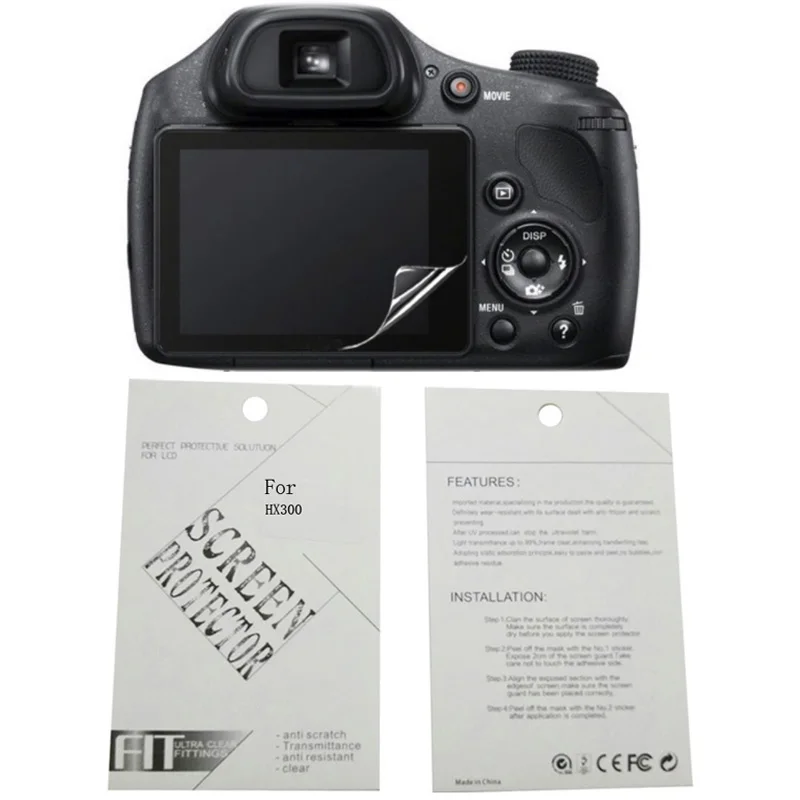 Мягкая защитная пленка для экрана камеры Sony HX9V HX100V HX200V DSC-H400 HX60 HX90V HX300 HX350 RX1R II RX100M3, 2 шт.