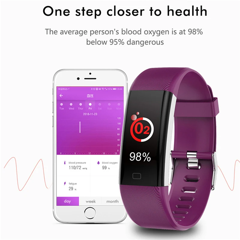 Спортивный смарт-браслет с пульсом Bluetooth Смарт-Браслет фитнес-трекер здоровье
