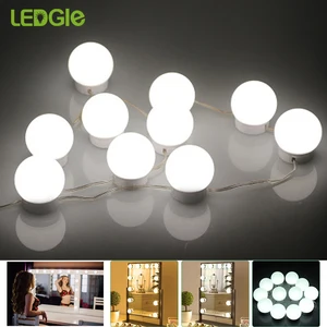 Набор лампочек для туалетного столика, светодиодное зеркало с подсветкой, с USB-разъемом