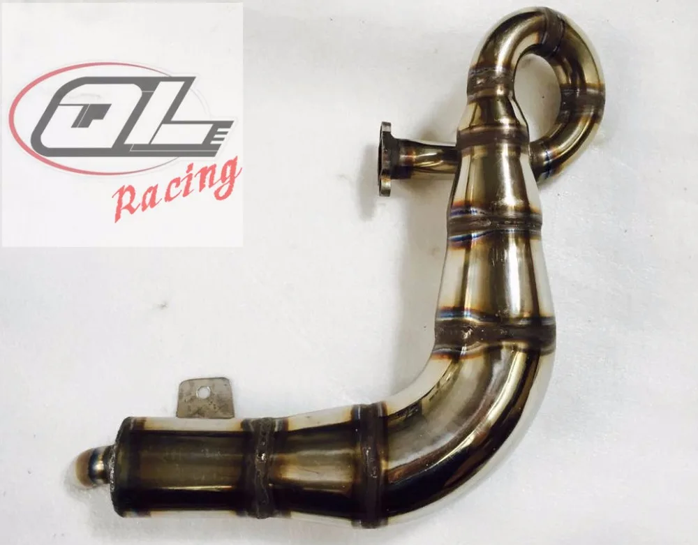 

muffler steel handmade tune exhaust pipe for 1/5 losi 5ive-t truck