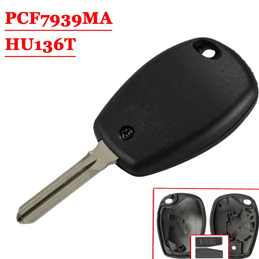 Бесплатная доставка (2 шт.) 2 шт./лот Автомобильный ключ транспондер для Renault X RAY VESTA