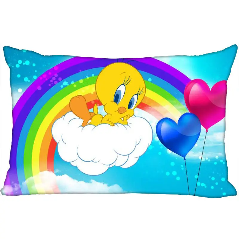 

Custom Tweety Bird Pillowcase High Quality Rectangle 45x35cm Pillow Cover Zippered Soft No Fade Pillow Cover Christmas Gift