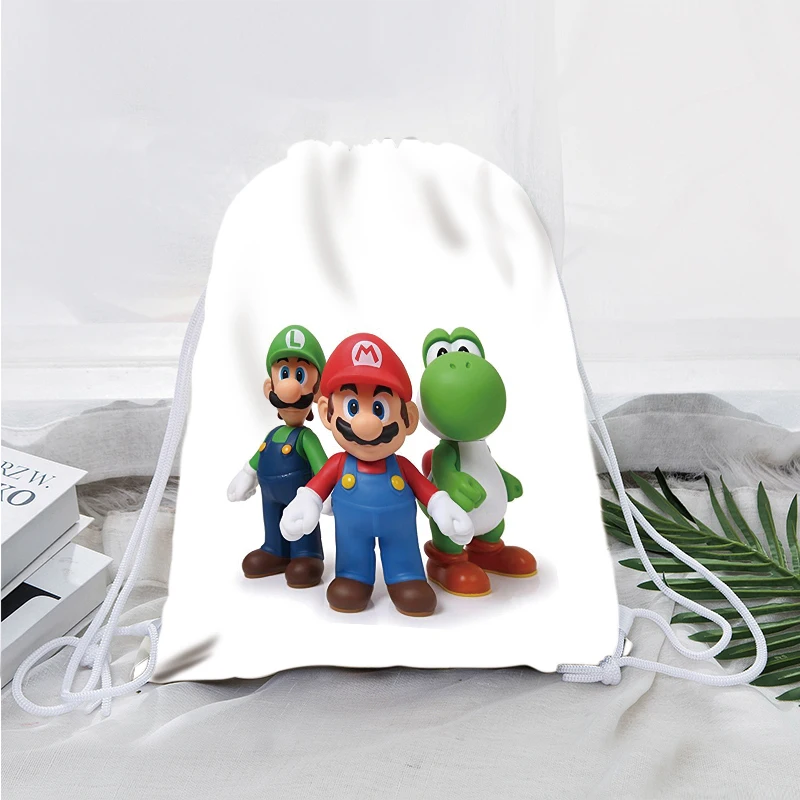 Kawaii классический Super Mario Bros серии модный аниме рюкзак высокого качества для