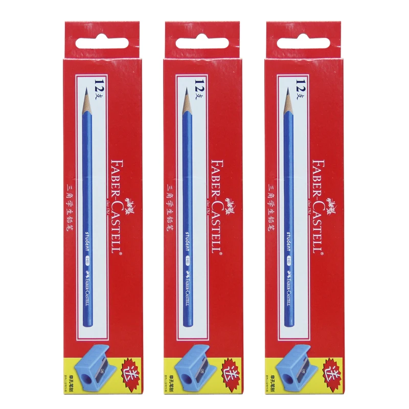 FABER CASTELL треугольник для студентов пишет карандаш 2B/HB/2H цвет детской лампы 12|pencil