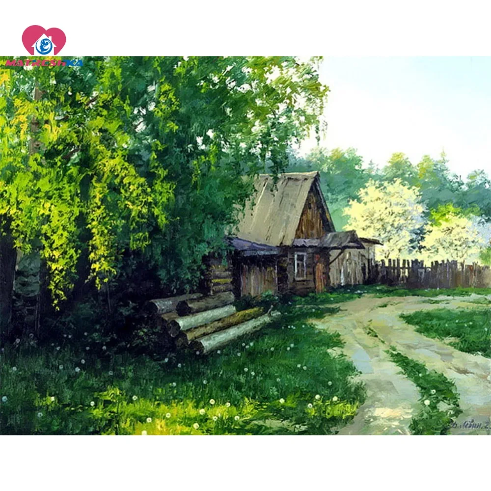 Полноформатная алмазная живопись Стразы 5d Вышивка пейзаж природа вышивка