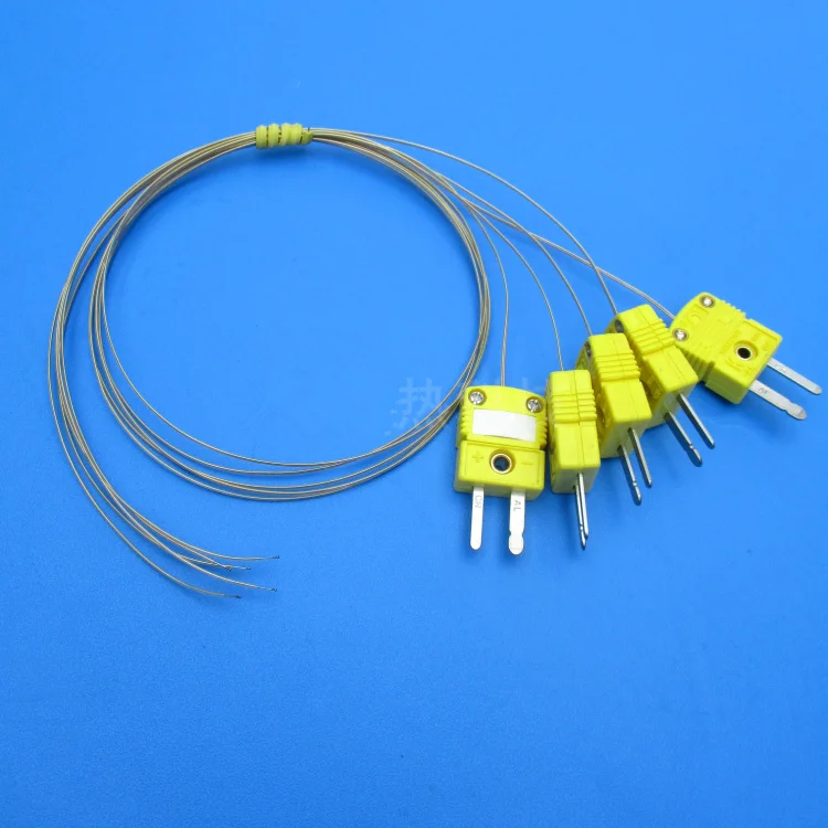 

5pcs 0.3m with plug k Type thermocouple temperature sensor THERMO-COUPLE WIRE probe tt-k-30 Temperatured head for SMT BGA LED