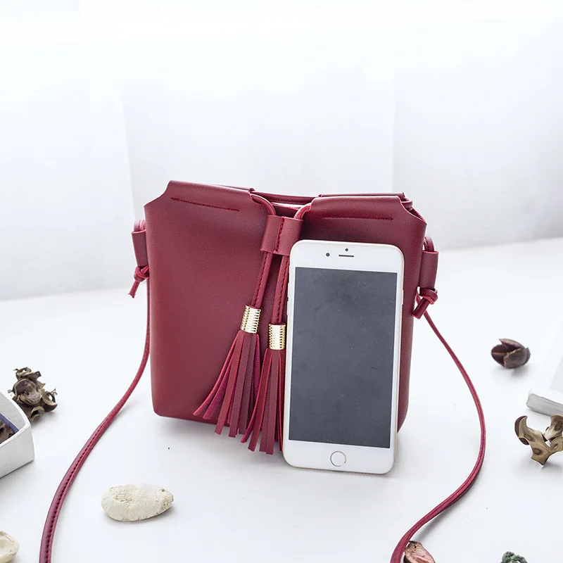 Горячие женские сумки сумка кожаная женская мода кисточкой bolsa feminina мягкий клатч