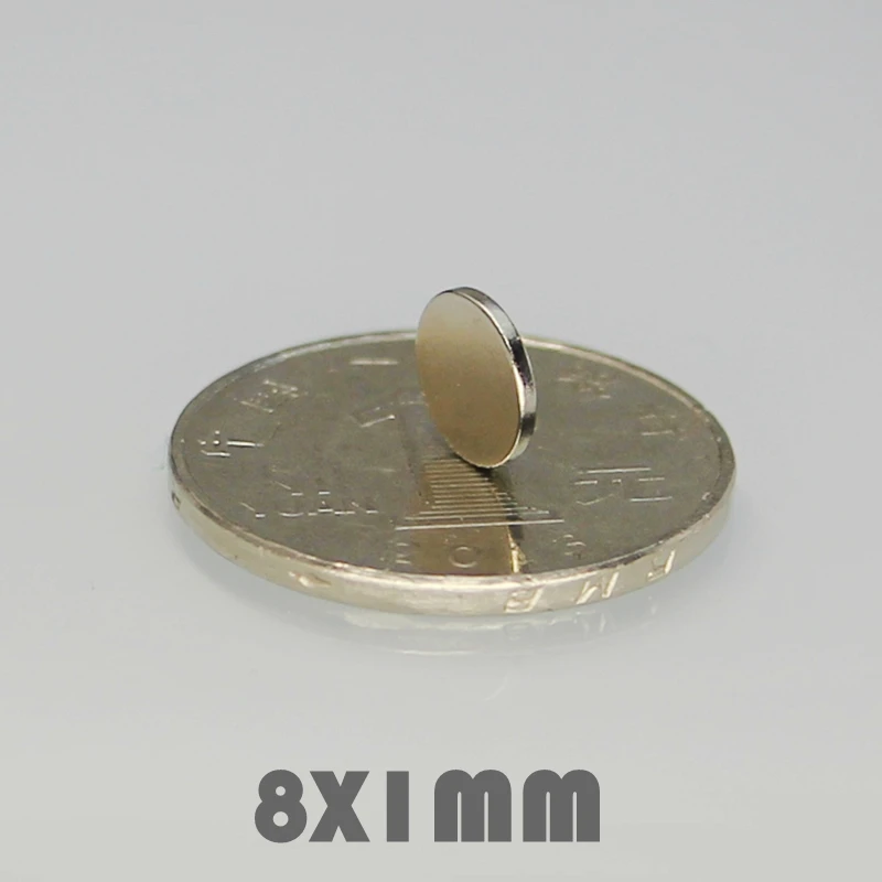 100/200/500 шт. 8x1 мм Неодимовый Магнит Сильные круглые магниты N35 диск 8*1 поисковый