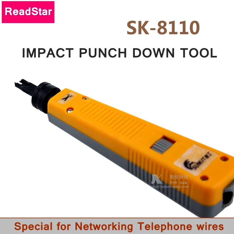[ReadStar] SUNKIT SK-8110 RJ45 RJ11 Impact punch down tool Networking telephone module wire cutter tracker |