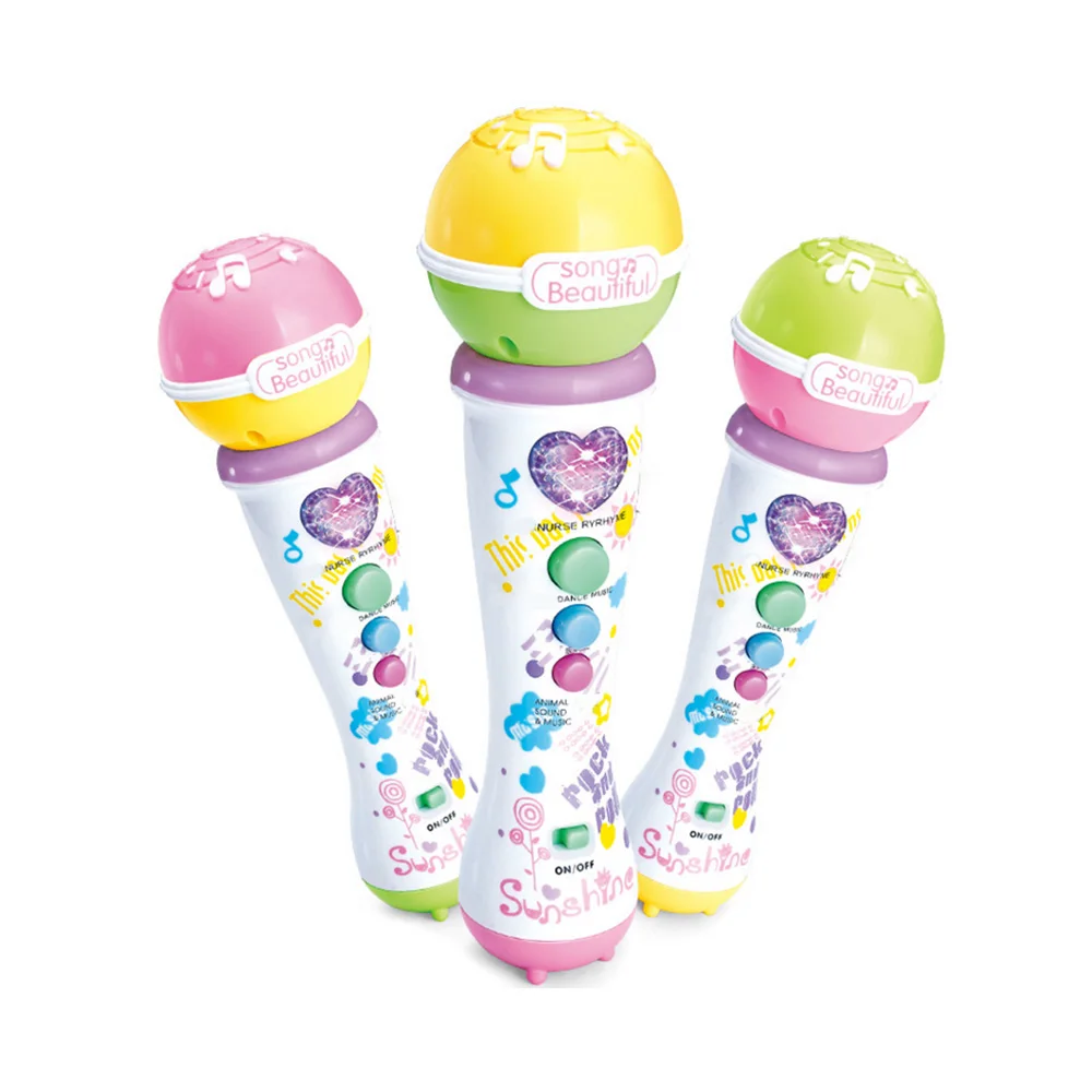 Забавная Беспроводная модель микрофона игрушки Подарок Музыка Караоке 2018 Милая