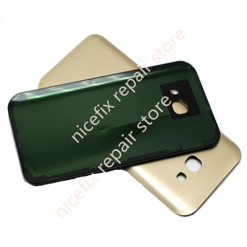 Задняя крышка батарейного отсека для SAMSUNG A5 2017 LCD A520 A520F стеклянная корпуса Крышка