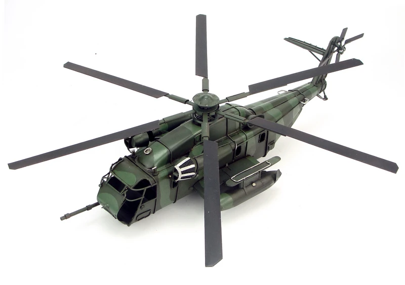 

Старинный оловянный самолет CH-53E украшения ручной работы модель самолета аксессуары для интерьера домашний Декор подарок