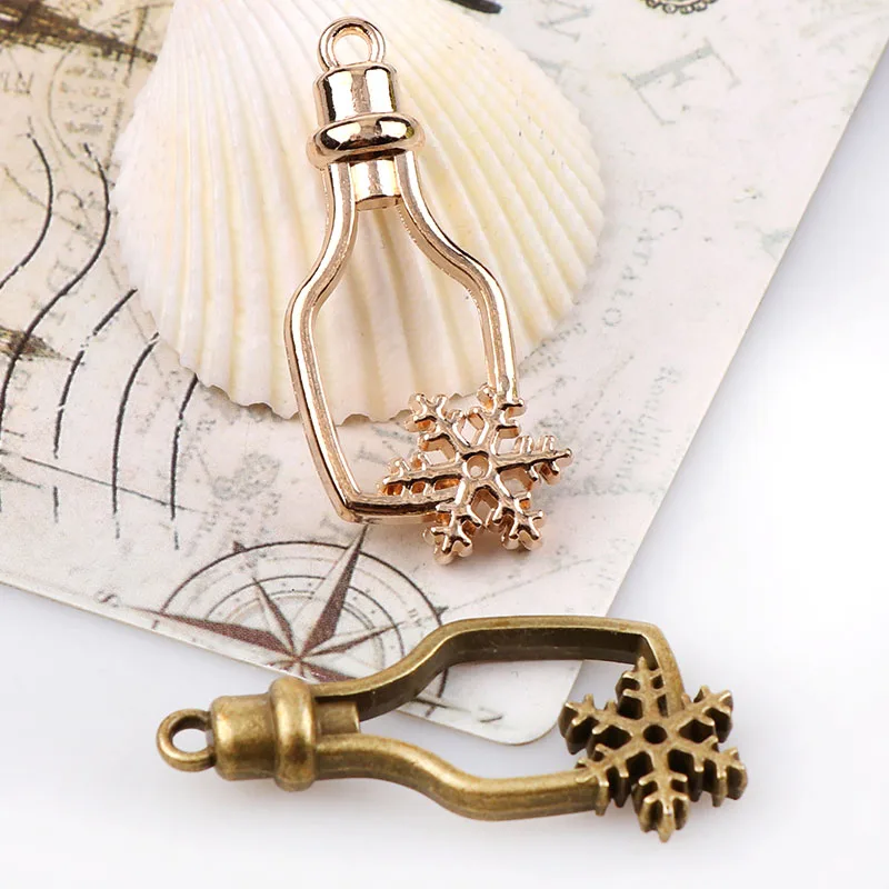 Винтажная бутылка Снежинка античная искусственная клей пустые аксессуары для