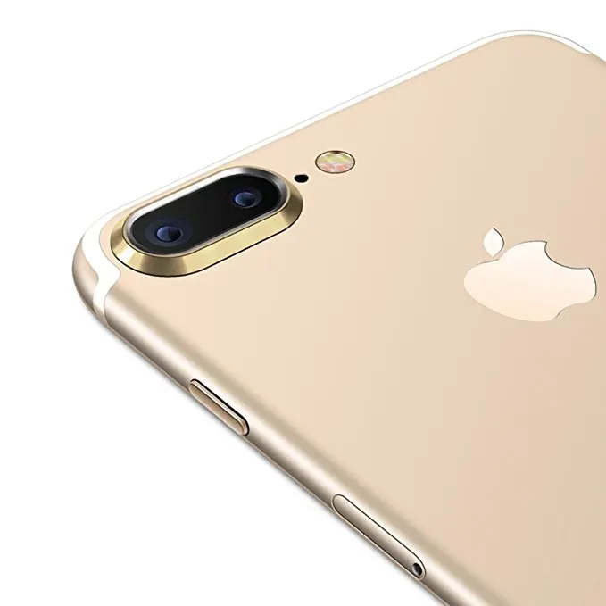 Золотой Камера объектив защитное кольцо покрытие алюминия для iPhone 7 8 Plus, 7 Plus, 8 Plus, чехол для телефона объектив чехол для веб-камеры защита для IPhone7 IPhone8 - Цвет: Золотой