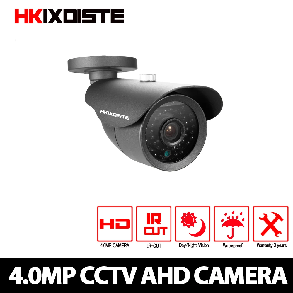 Камера видеонаблюдения HKIXDIST 4 МП AHD водонепроницаемая 40 м|Камеры видеонаблюдения|