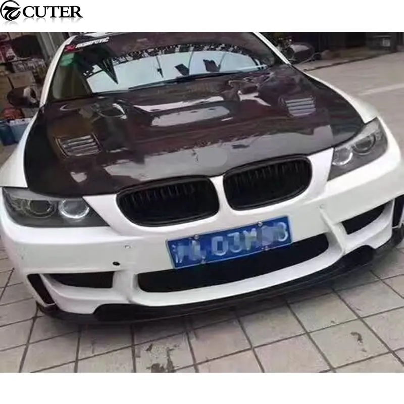 E90 325i 1M Стиль комплект кузова автомобиля ПУ Неокрашенный передний бампер для BMW 08
