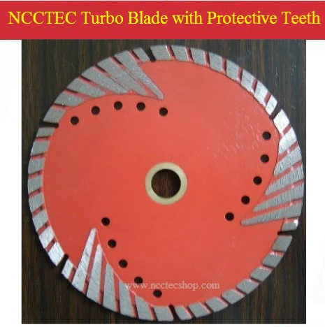 6'' NCCTEC Diamond turbo saw blade with teeth protect (5 pcs per package) | 150mm narrow DRY granite marble cutting disk