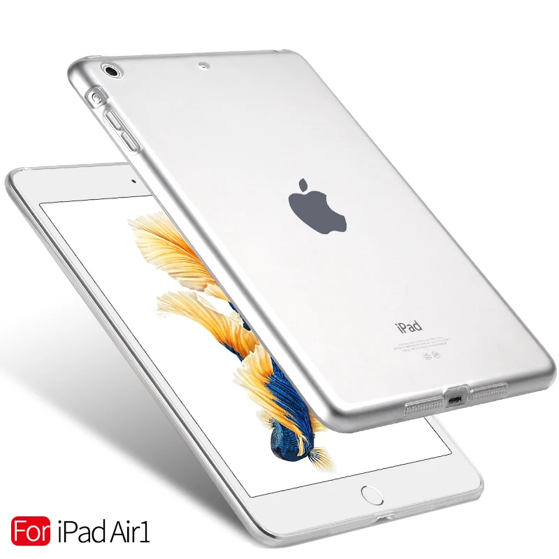 TPU прозрачный чехол для 9 7 iPad Air Кристальные задние Чехлы защитные 5 планшетов