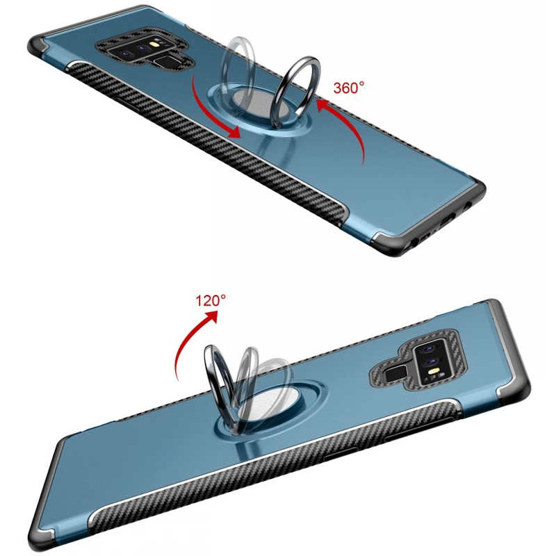 Yeuzoe Модный чехол для Samsung Galaxy Note 9 ударопрочный кронштейн металлический держатель