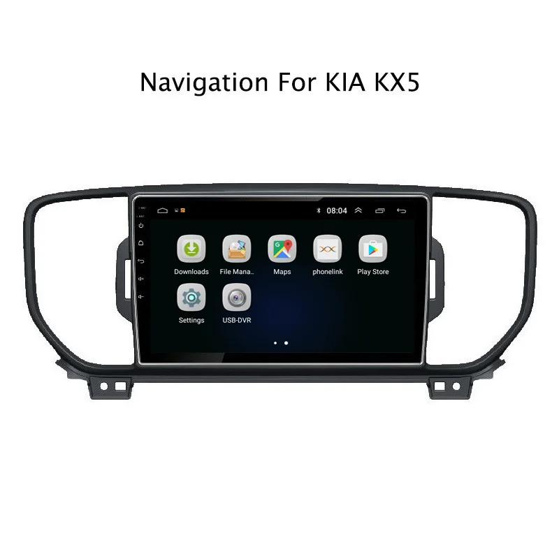 Ectwodvd Android 8 1 автомобильный DVD плеер gps навигации для Kia Sportage 2016 2017 2018 KX5 Авто Радио