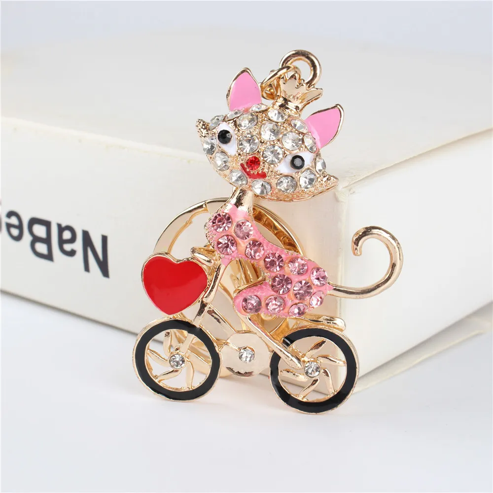 Брелок с подвеской в виде велосипеда лисы|key chain accessories|key chainkeyrings gifts |