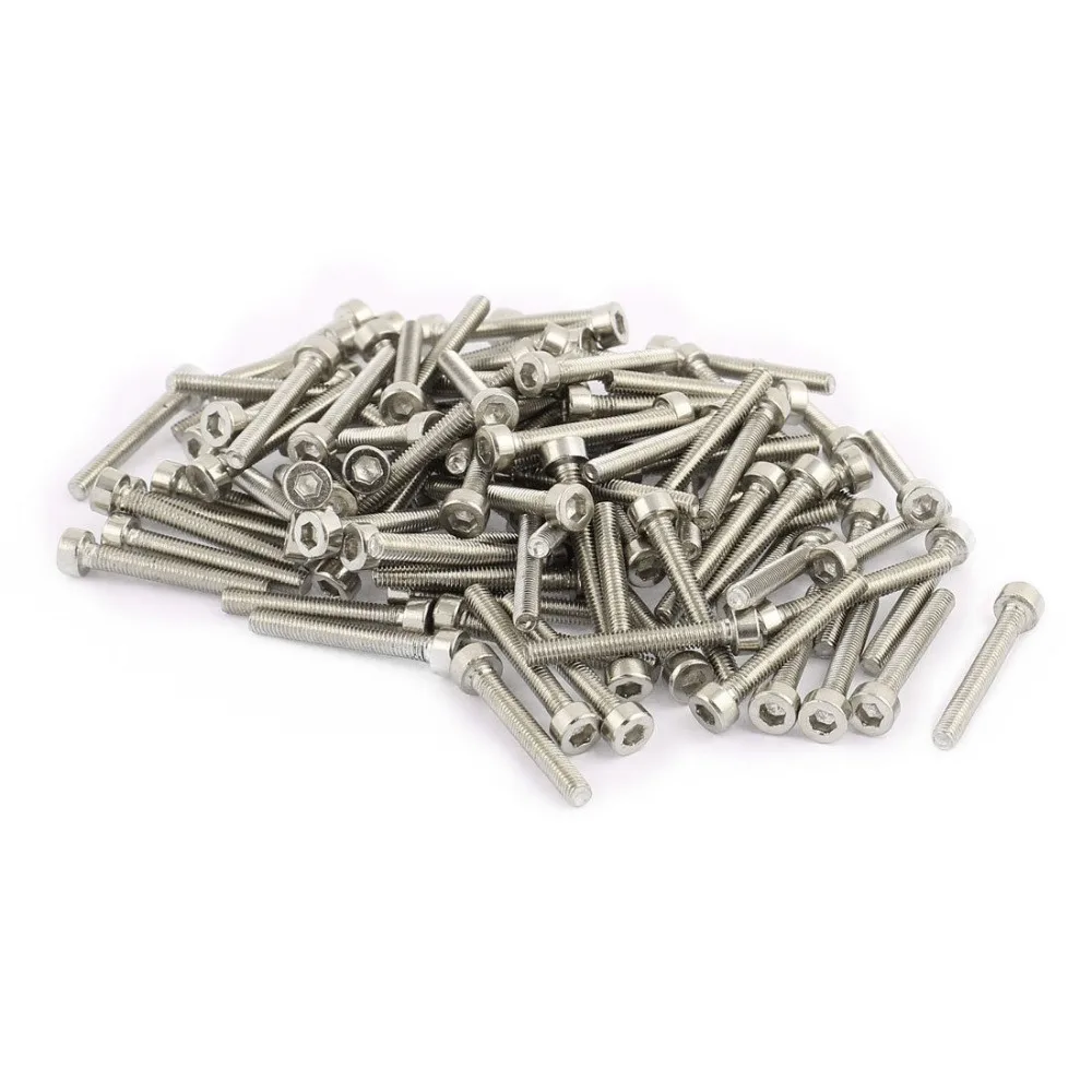 100 шт. M3 x 22 мм винты из нержавеющей стали с шестигранным болтом|stainless steel hex bolts|hex