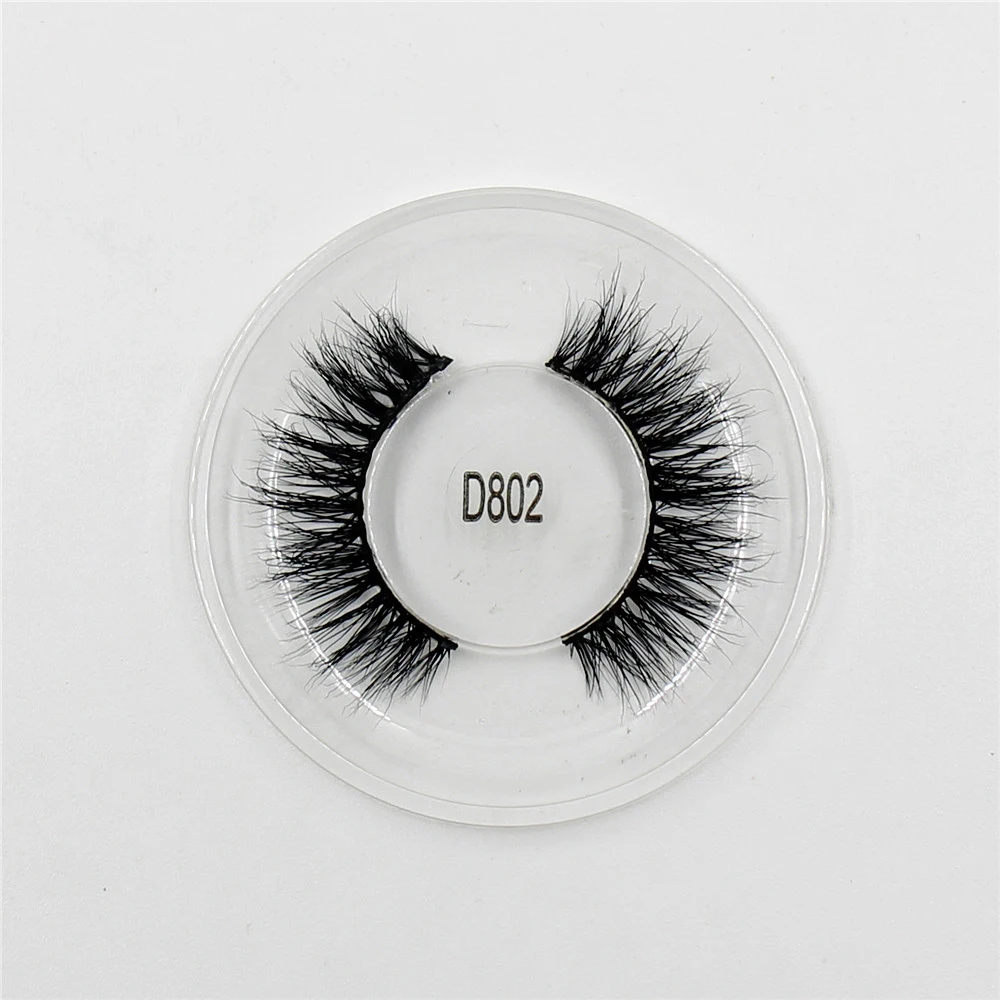 

Mink Lashes 3D Lashes New Women Lady Natural Soft Black Fake Eye Lashes Handmade Thick Fake False Eyelashes Makeup Tools D802