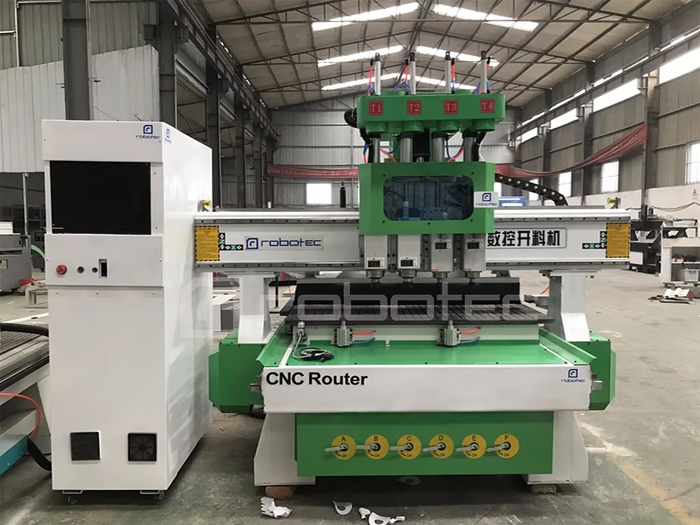 Шкаф Дверь делая atc cnc маршрутизатор фрезерный станок с тремя шпинделями авто