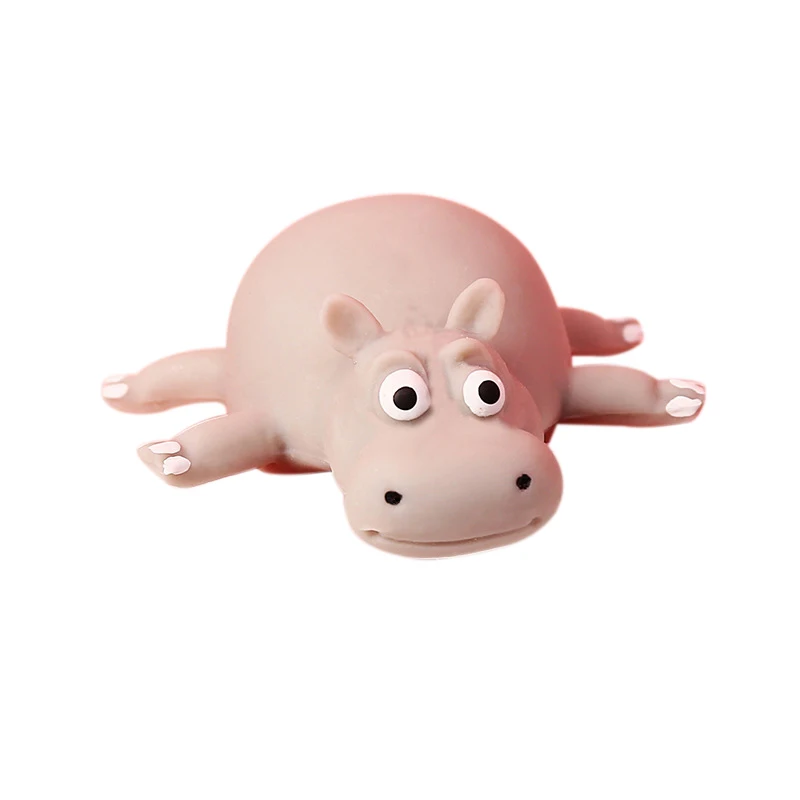Hippo Новые милые забавные детские игрушки из термопластичной резины, различные формы животных, мягкие игрушки с клеевым шаром, надувные игрушки для веселых игр, подарок, мягкие игрушки - Цвет: Hippo