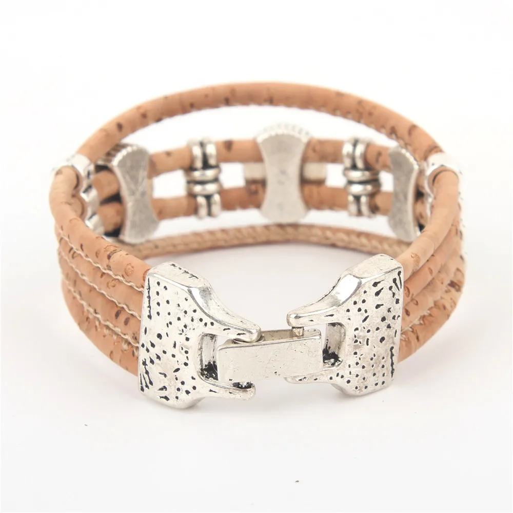 Натуральный пробковый браслет оригинальные каменные палочки ручной работы