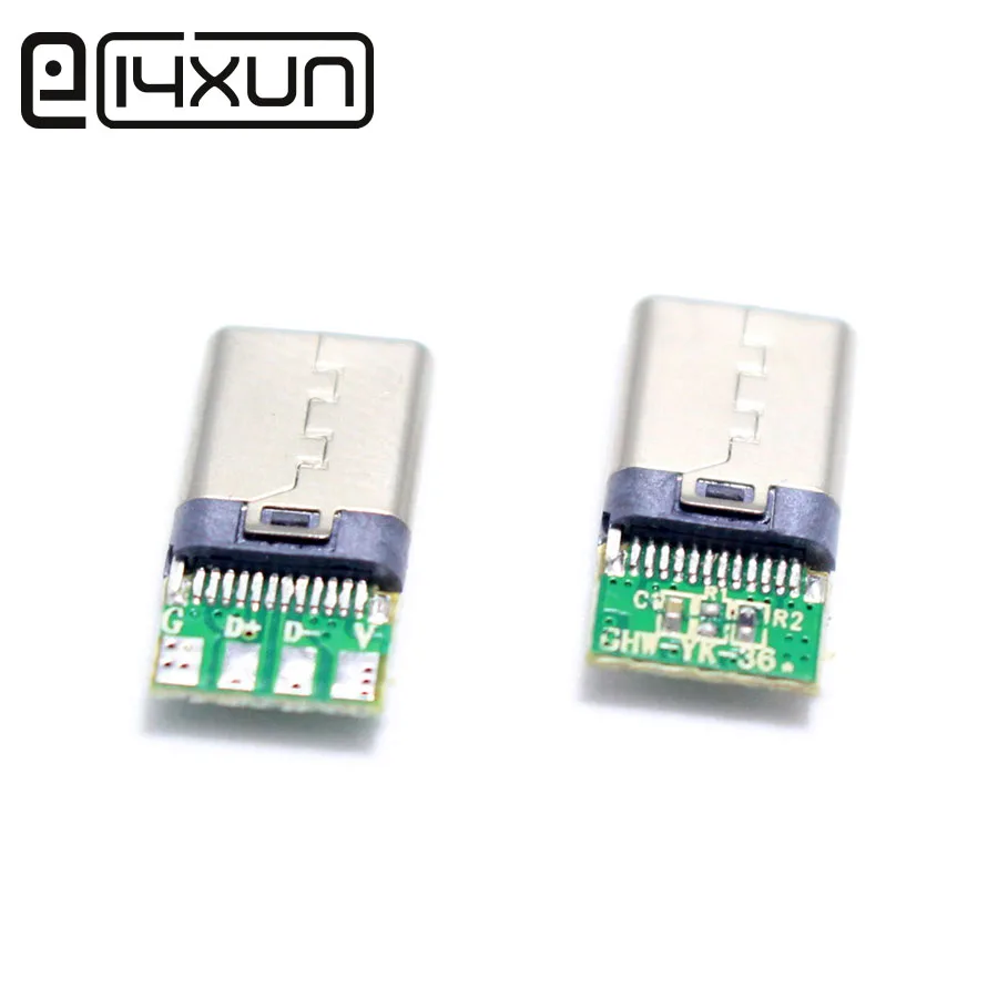 2 шт. &quotсделай сам&quot OTG Φ штекер для сварки разъем USB 3 1 типа C с PCB платой штекерами