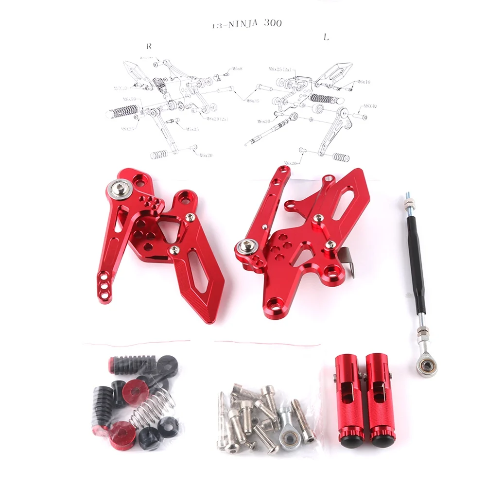 SMOK для Kawasaki Ninja 250 300 Z300 2013 2014 2015 2016 мотоцикл Регулируемый правый левый задний Набор