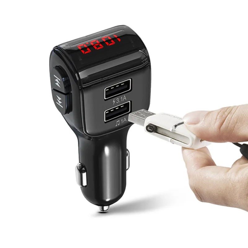 JaJaBor FM передатчик Bluetooth автомобильный комплект громкой связи 5 0 беспроводной