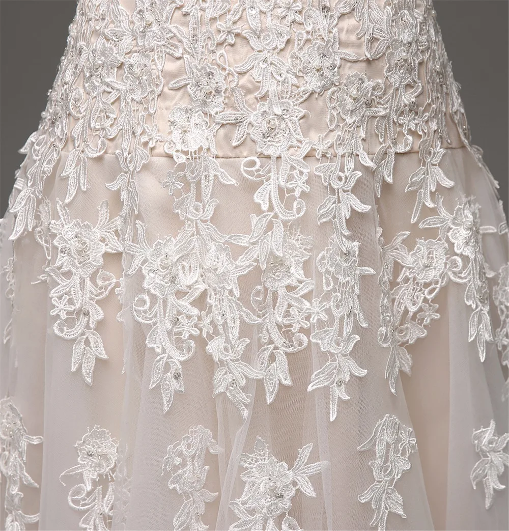 Elnorbridal настоящая фотография Шампанское свадебное платье 2021 Vestidos De Novia линия