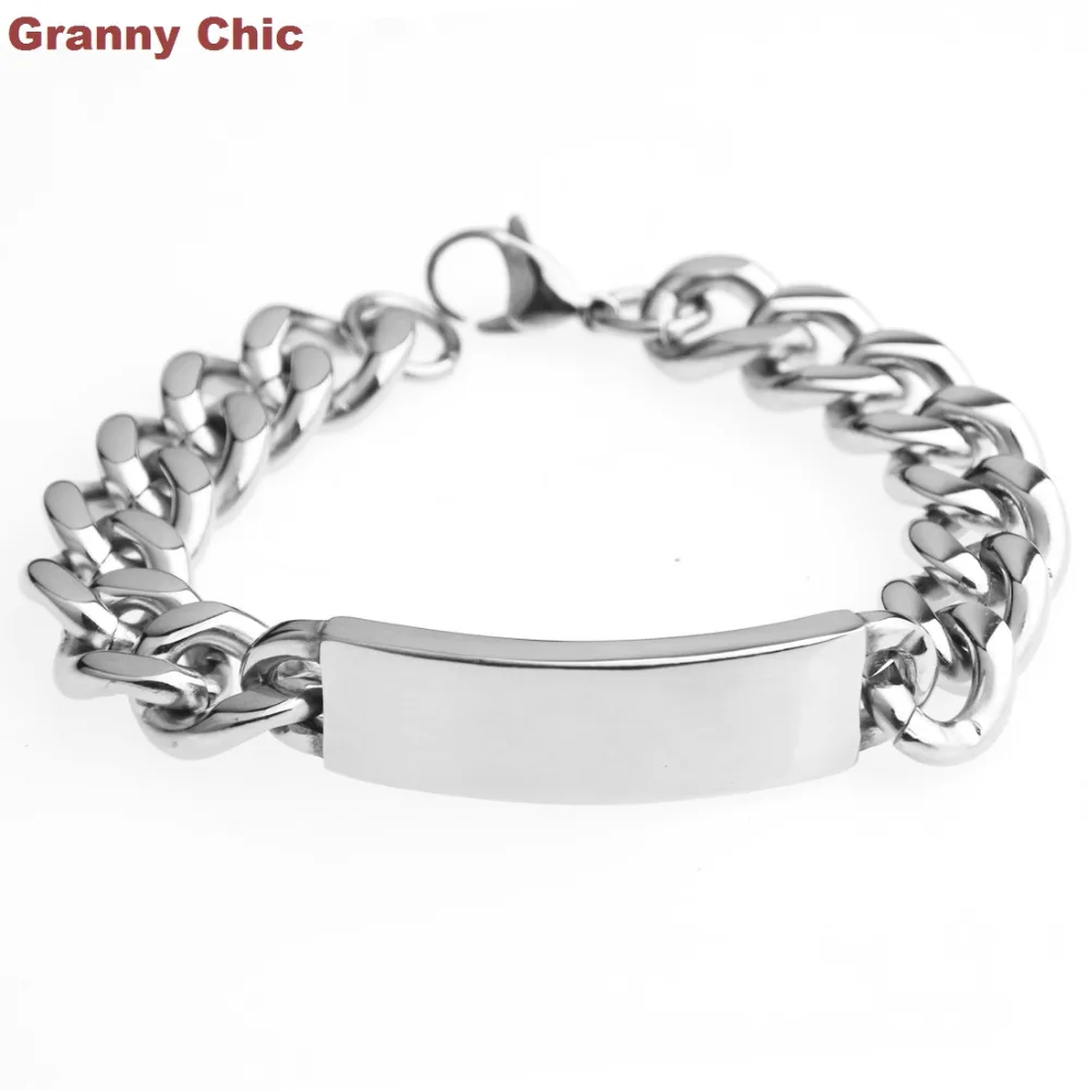 Браслет цепь из нержавеющей стали 10 мм/15 мм|chain bracelet|bracelet fashionfashion bracelet |