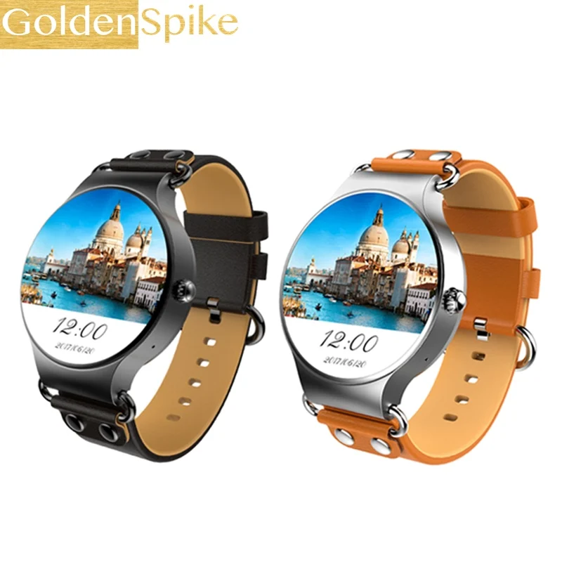 KW98 3g Smartwatch 8GB gps наручные часы телефон Android 5 1 MTK6580 четырехъядерный 39 дюймовый