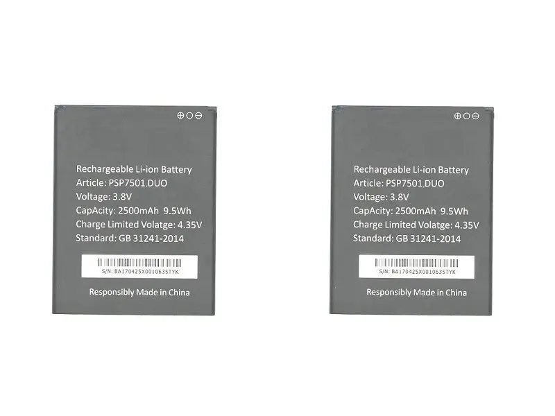 Ciszean 2 шт./лот Замена литий-ионного Батарея для рrestigio Grace R7 Оборудование PSP 7501 DUO 2500