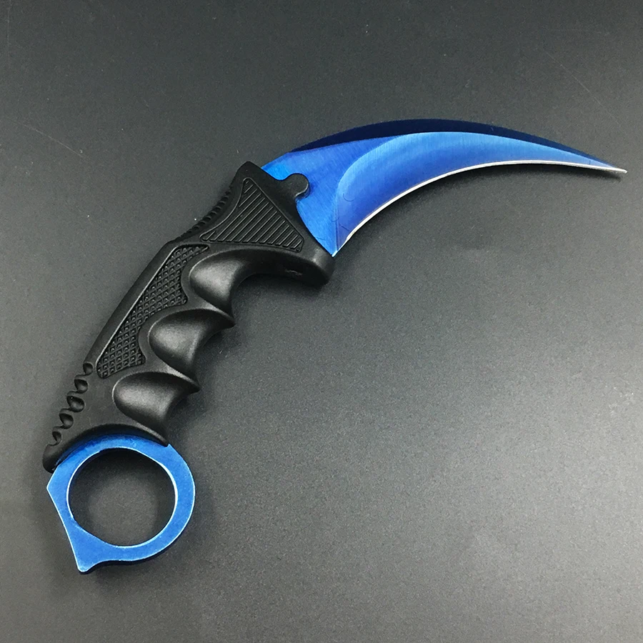 Нож из нержавеющей стали CS Go, тактический нож для выживания, нож Karambit, тренировочный нож с бабочкой для охоты, кемпинга, счетчика удара