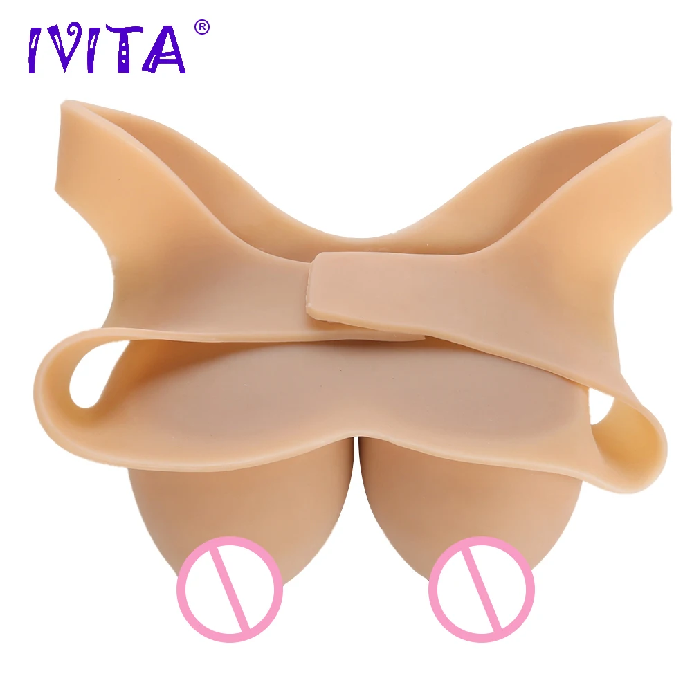 Реалистичная силиконовая форма для груди IVITA 2400 г имитация трансвеститов
